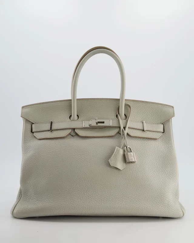 Hermès Birkin 35 Retourne Bag in Grey Togo leather from Sellier
