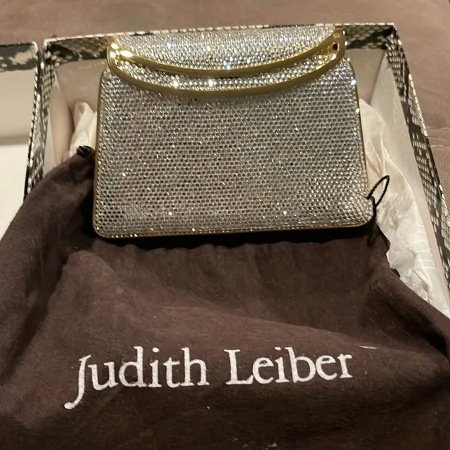 Judith Leiber Fullbead Crystal Clutch Evening Formal Handbag in gold from Poshmark, photo 1 of 1