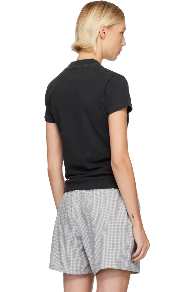 ERL Black 'Wanna Party' T-shirt, photo 3 of 4 from SSENSE