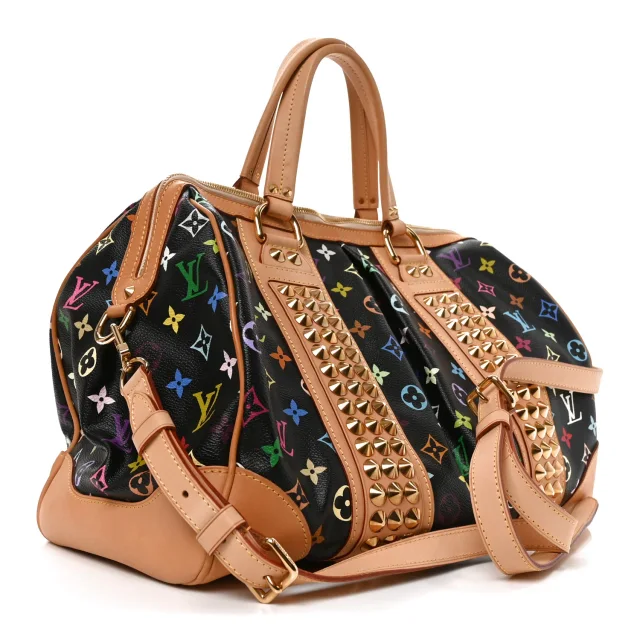 Louis Vuitton Monogram Multicolor Courtney GM Black in Black Coated canvas from FASHIONPHILE, photo 3 of 9