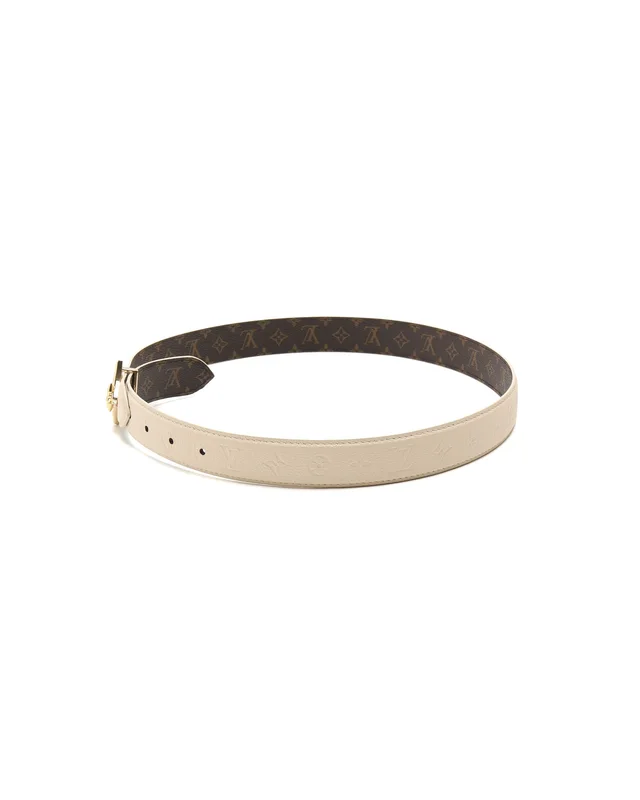 Pretty LV Reversible Belt, Size 80 in Coated canvas from A Retro Tale, photo 2 of 2
