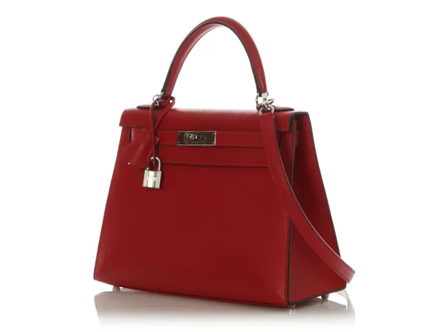 Hermès Rouge Casaque Epsom Kelly 28 in Red Epsom leather from Ann's Fabulous Finds, photo 3 of 11