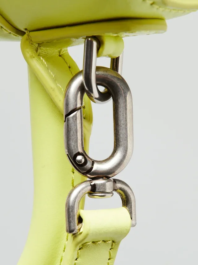 Balenciaga Smooth Leather Hourglass XS Top Handle Bag in Yellow Leather from Yoogis, photo 7 of 14
