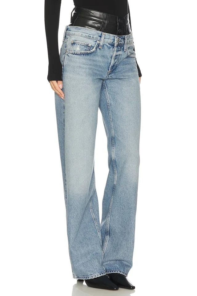AGOLDE Elson High Rise Loose Jeans in Detox & Outbreak, photo 2 of 6 from REVOLVE (Canada)