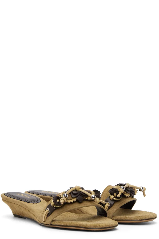 Isabel Marant Tan Iela Heeled Sandals, photo 4 of 5 from SSENSE