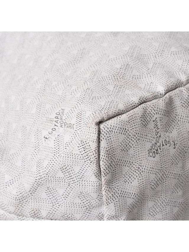 Goyard Saint Louis Pm Tote Bag White Leather in white|black Leather from Poshmark, photo 12 of 16