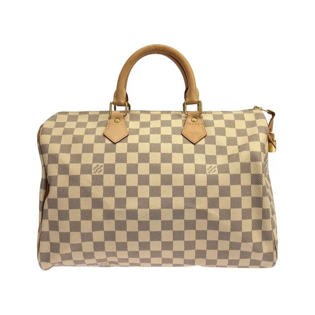 Louis Vuitton Damier Azur Speedy 35 Boston Bag in Coated canvas from The Reluxe