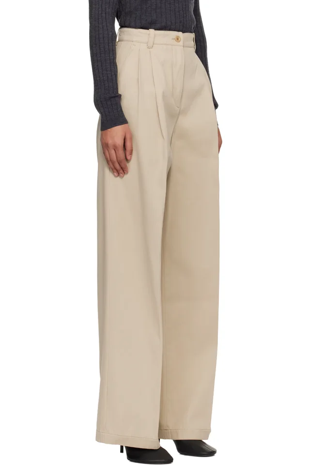 A.P.C. Beige Ginny Trousers, photo 2 of 4 from SSENSE