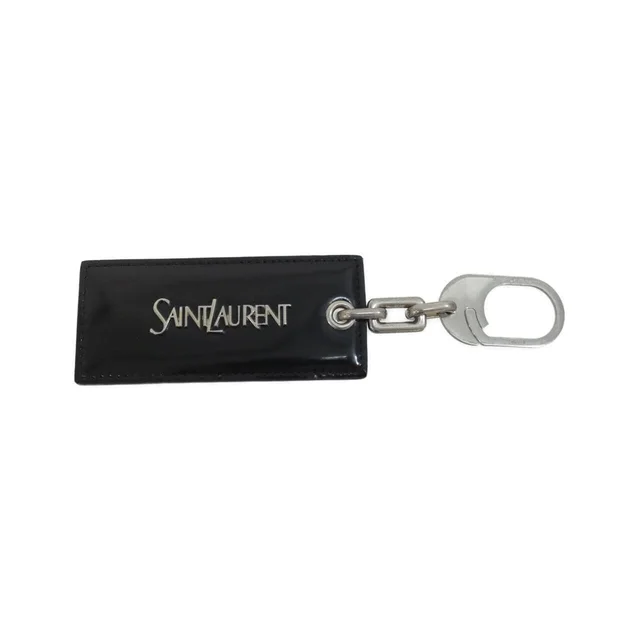 Saint Laurent 757106 AAB8O Key Ring in 1000/BLACK(ブラック) / SILVER(シルバー)金具 from KOMEHYO