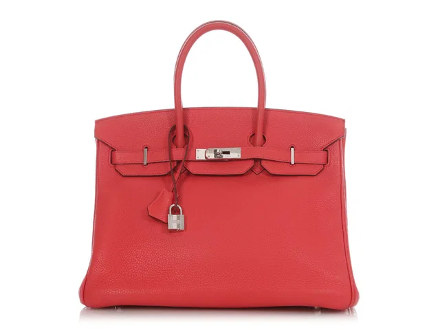 Hermès Rose Texas Togo Birkin 35 in Pink Togo leather from Ann's Fabulous Finds