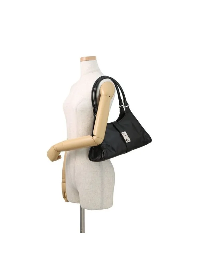 Prada Tote Hobo Leather Black in silver|gray Leather from Poshmark, photo 4 of 9