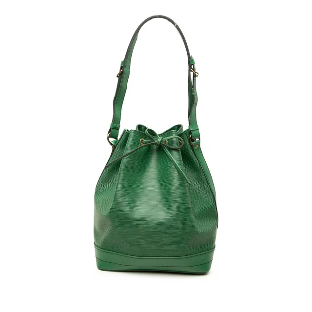 Green Louis Vuitton Epi Noe GM Bucket Bag in Green Leather from Designer Revival
