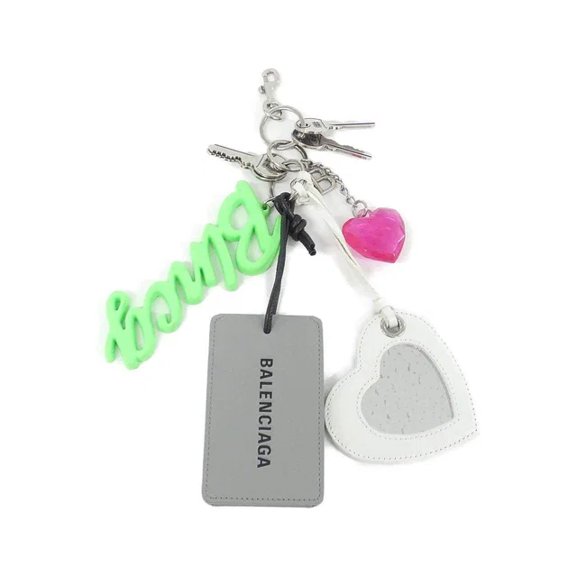 Balenciaga AKI CHARM Leather Bag Charm in Leather from LuxUness