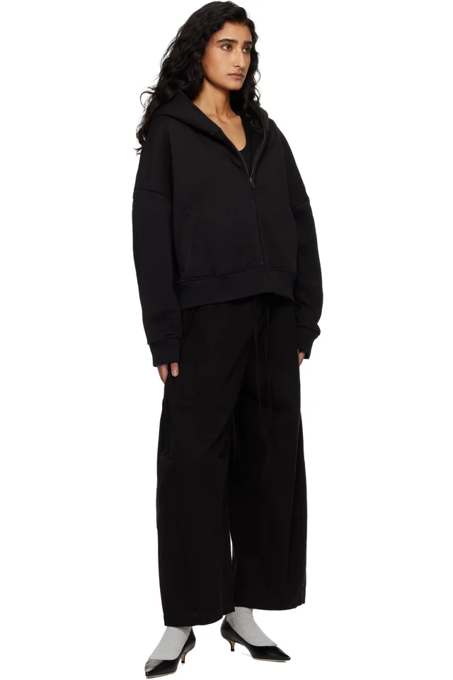 Entire Studios Black Eternal Zip Hoodie, photo 4 of 4 from SSENSE