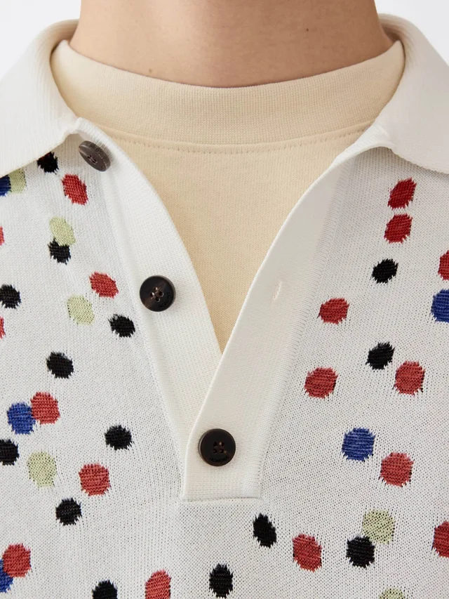 Jacquemus Confettis Patterned Polo Shirt, photo 5 of 5 from SENSER