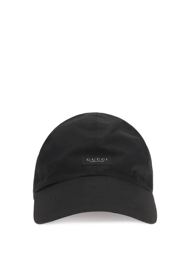 Gucci A004xj4hbkr Logo-Embroidered Baseball Cap — Black Cotton Caps in Black from HEWI