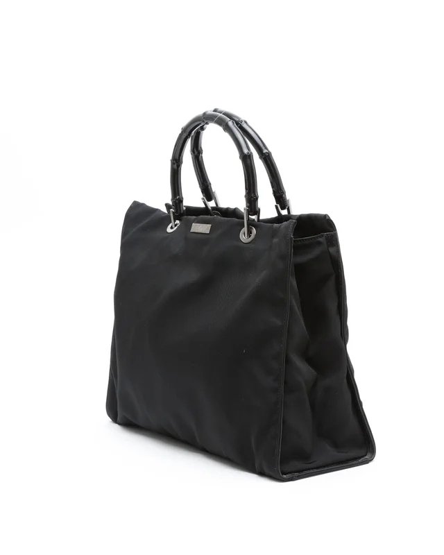 Gucci Bamboo Tote Bag in Canvas from A Retro Tale, photo 2 of 9