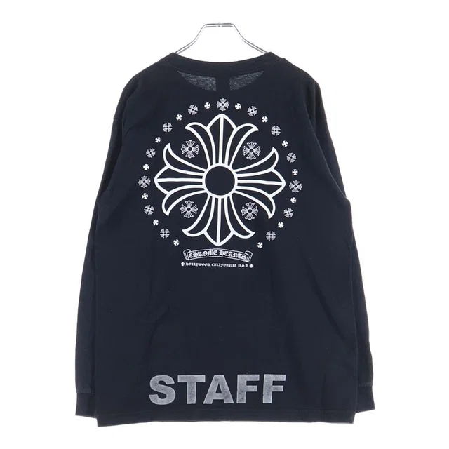 Chrome Hearts Vintage CH Long Sleeve 1 Staff Exclusive Horseshoe Print Top from The Reluxe