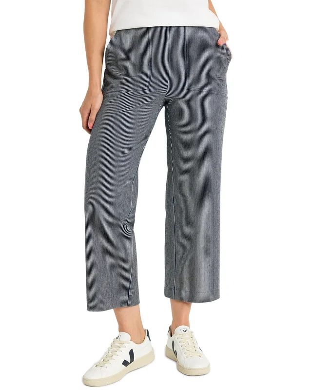 NIC+ZOE All Day Stripe Wide Leg Jean, image 1 of 1 from Gilt