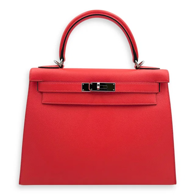 Hermès Kelly Sellier Rose Jaipur in Pink Epsom leather from Luxury Promise