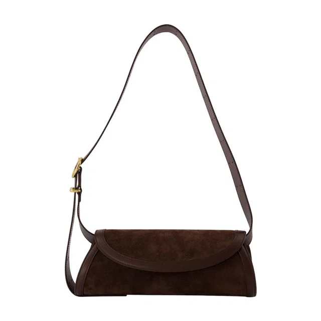 Jil Sander Cannolo Shoulder Bag — Brown Calfskin in Brown Calfskin from HEWI