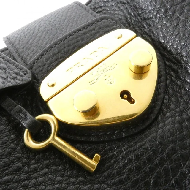 Prada BR4627 bag in NERO(ネロ) / GOLD(ゴールド)金具 VIT.DAINO from KOMEHYO, photo 4 of 8