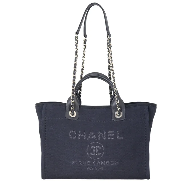 Chanel Deauville Small Tote in Canvas from Luxe.It.Fwd