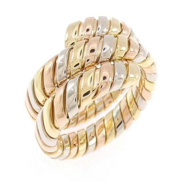 Bvlgari Tubogas 18K Tricolor Gold Ring Size 15 in Gold from LuxUness