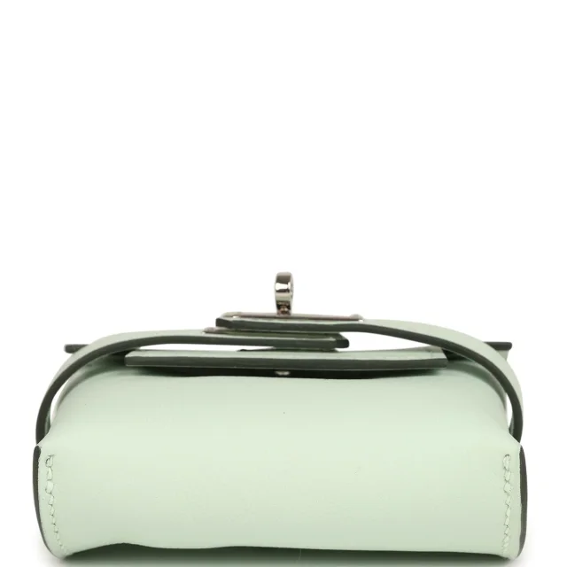 Hermès Kelly Festival Bag Charm Vert Peppermint Swift Palladium Hardware in Green Swift leather from Madison Avenue Couture, photo 6 of 8