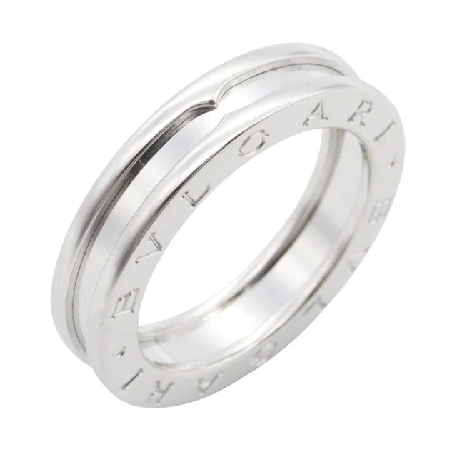 Bvlgari B-zero1 Au750 White Gold Ring Size 13 in White from LuxUness