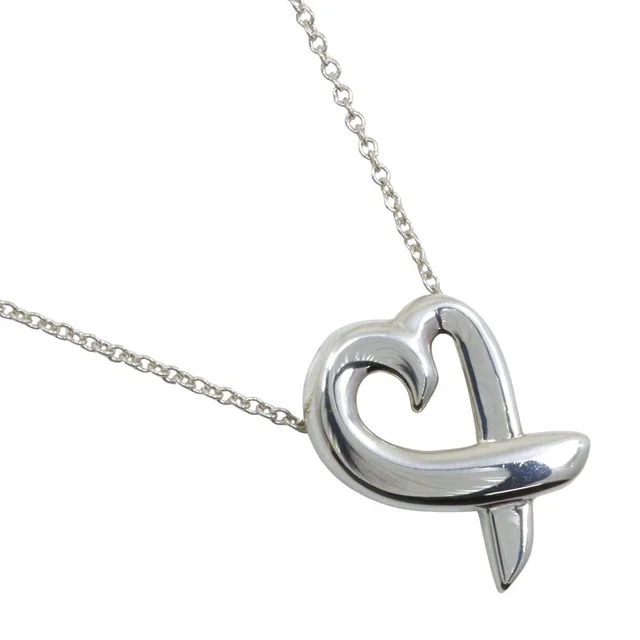 Tiffany & Co. Loving Heart Paloma Picasso 925 Sterling Silver Necklace in Silver from The Reluxe