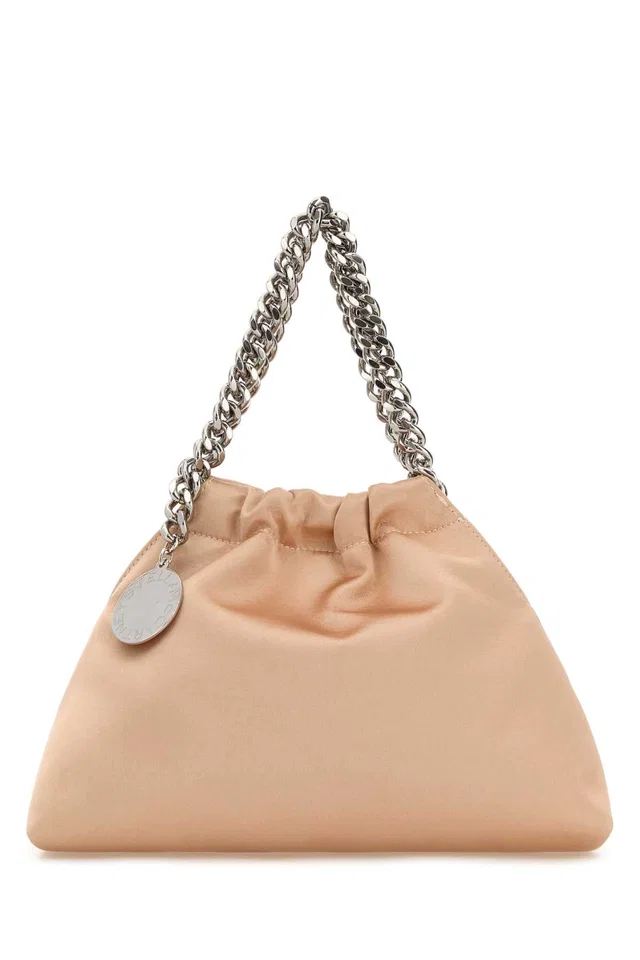 Stella McCartney Falabella Shoulder Bag — Pink Polyester in Pink Satin from HEWI