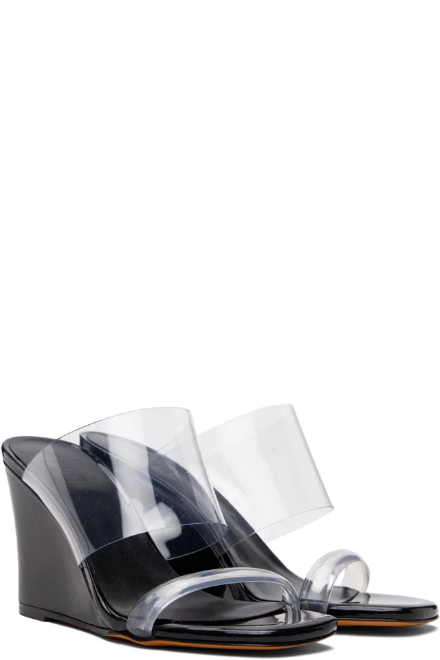 Maryam Nassir Zadeh Black Olympia Wedge Heeled Sandals, photo 4 of 5 from SSENSE