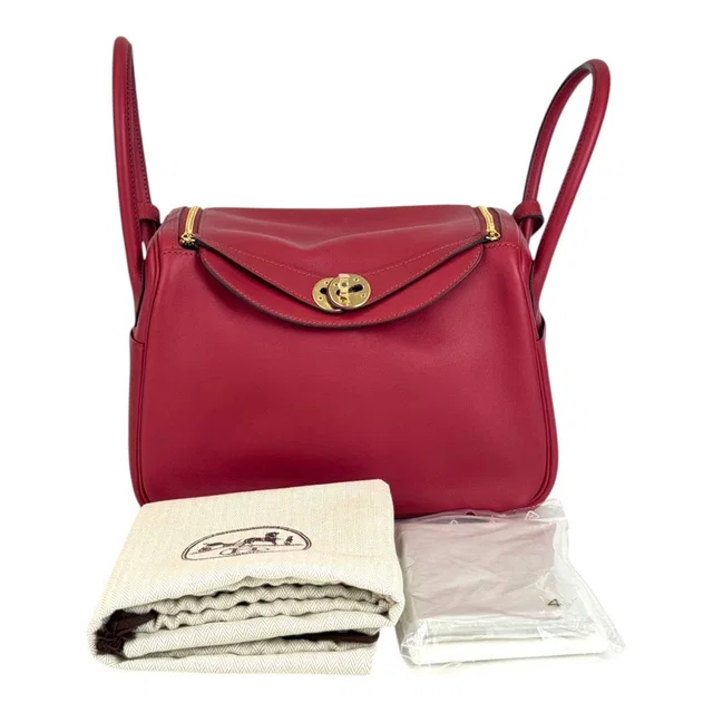Hermès Lindy 26cm Bag Red Swift in Red Swift leather from Luxury Promise