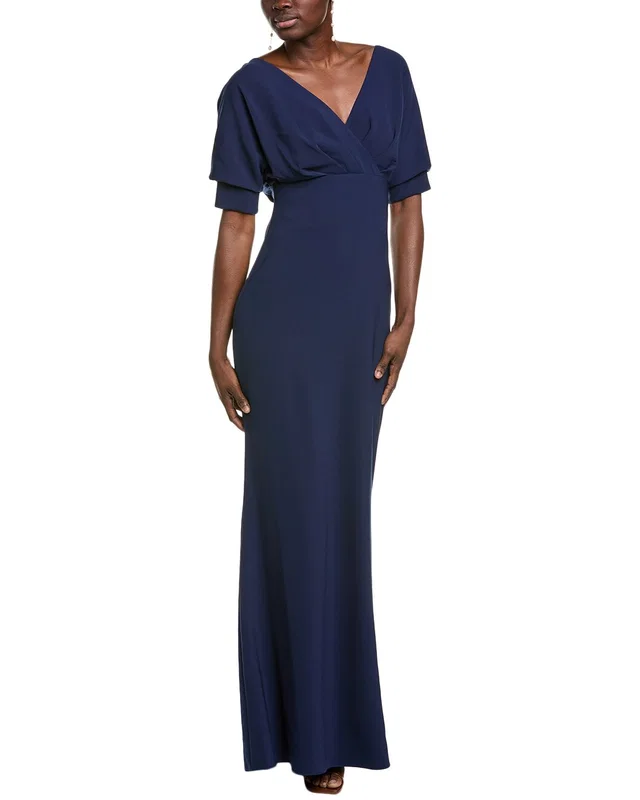 Badgley Mischka Off-The-Shoulder Dolman Gown, image 1 of 1 from Rue La La