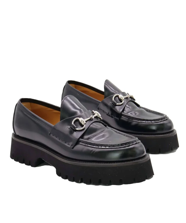 Gucci Black Leather Horsebit Loafers Size 39 from Luxury Promise