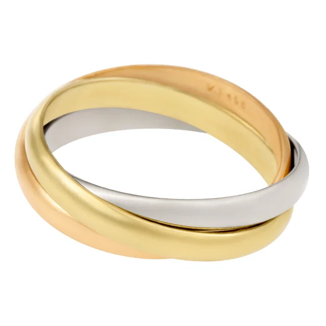 Cartier ring 18k tricolor in Yellow Gold from Gray And Sons