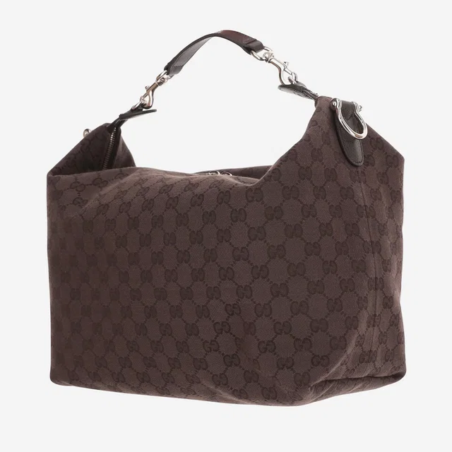 Gucci Brera Shoulder Bag — Brown Polyester in Brown Coated canvas from HEWI