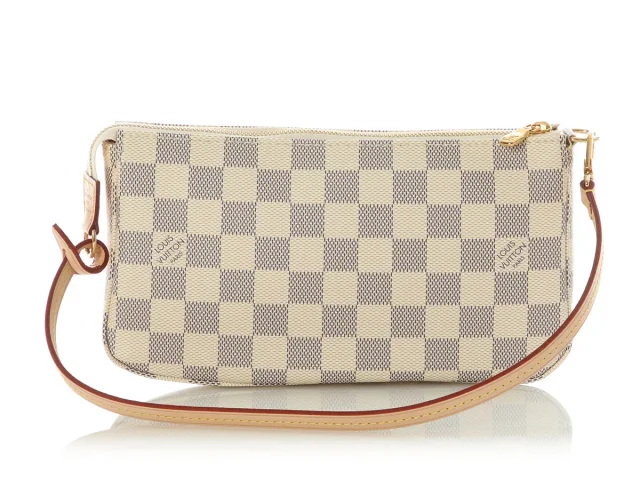 Louis Vuitton Damier Azur Pochette Accessoires in Coated canvas from Ann's Fabulous Finds, photo 4 of 9