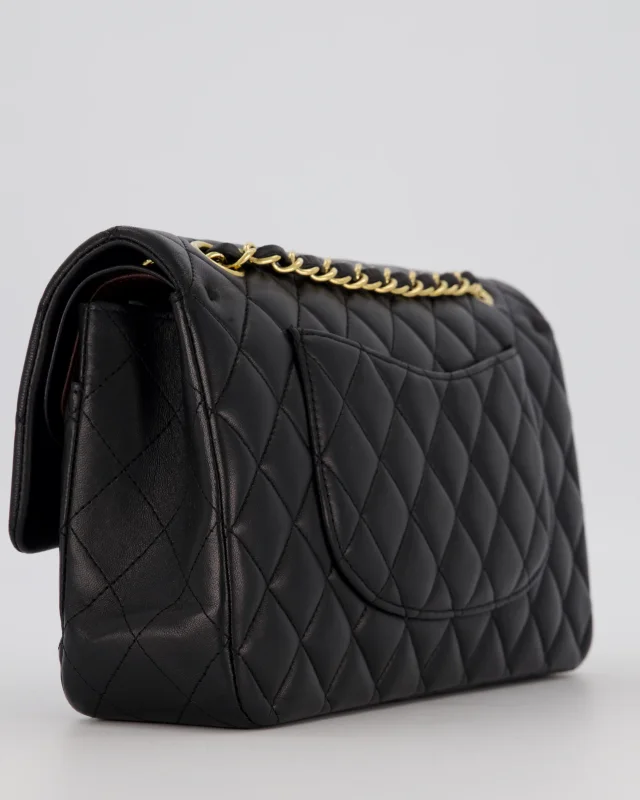 Chanel Medium Classic Double Flap Bag in Black Lambskin from Sellier, photo 13 of 19