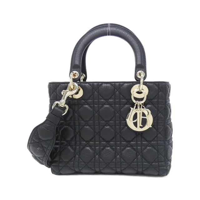 Lady DIOR M0575OVVW Bag in M900/BLACK / GOLD metal fittings leather from KOMEHYO