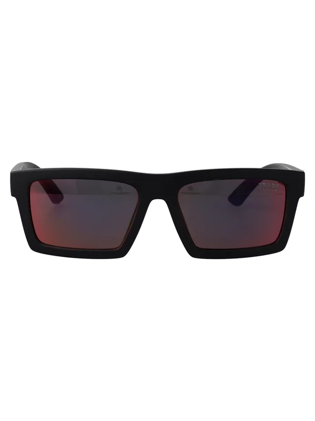 Prada 0ps Matte Black Injected Sunglasses in Black from HEWI