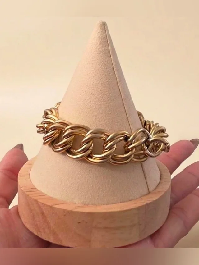 Givenchy Polished Gold-Tone Interlocking Link Bracelet in gold from Poshmark