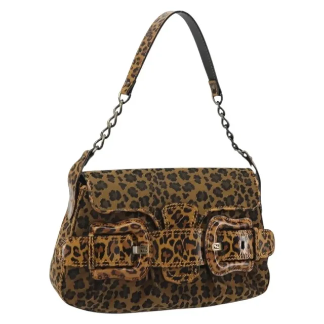 Fendi Shoulder Bag Canvas Brown Gold Auth 188835sam in red|brown Canvas from Grailed