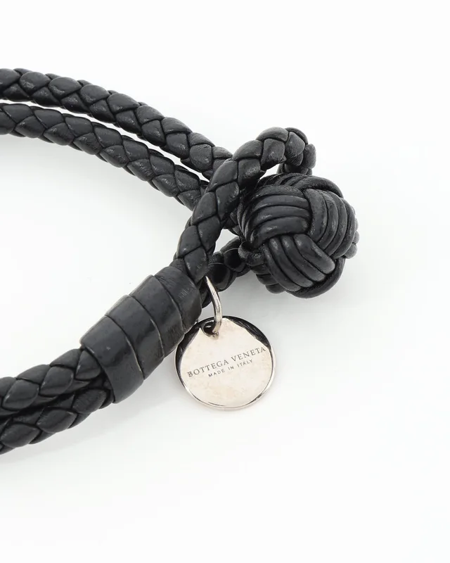 Bottega Veneta Intrecciato Leather Bracelet in Woven leather from A Retro Tale, photo 3 of 3