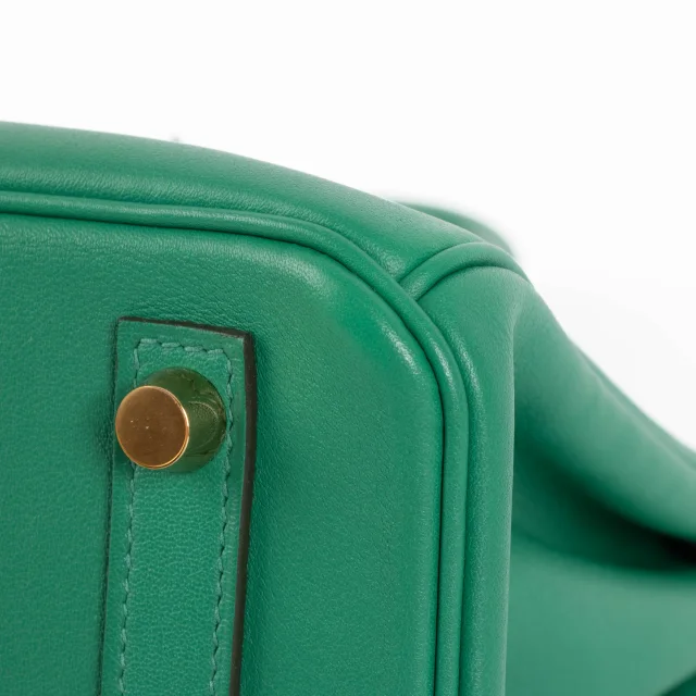 Hermès Birkin 25 Vert Vertigo Swift GHW in Green Swift leather from Labellov, photo 9 of 13