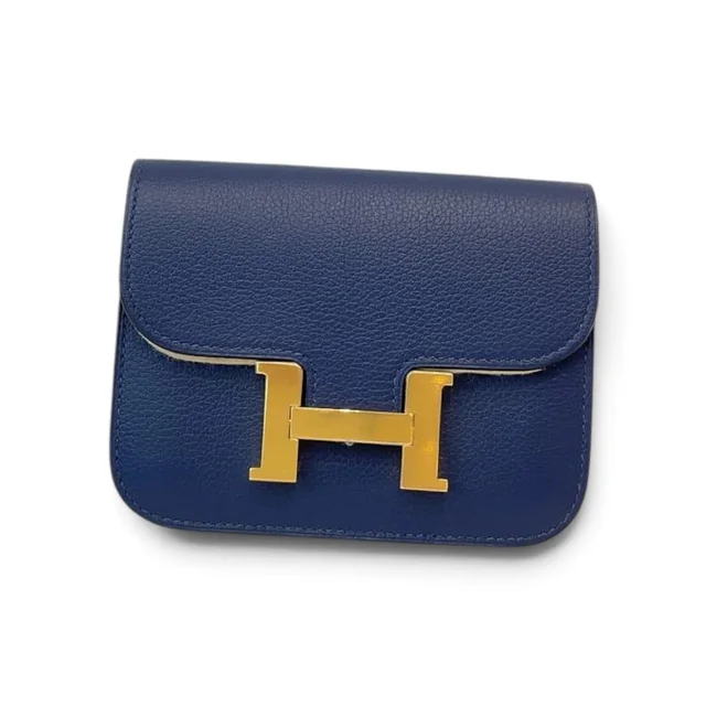Hermès Constance Slim in Bleu Saphir Evercolor with GHW from Luxury Promise