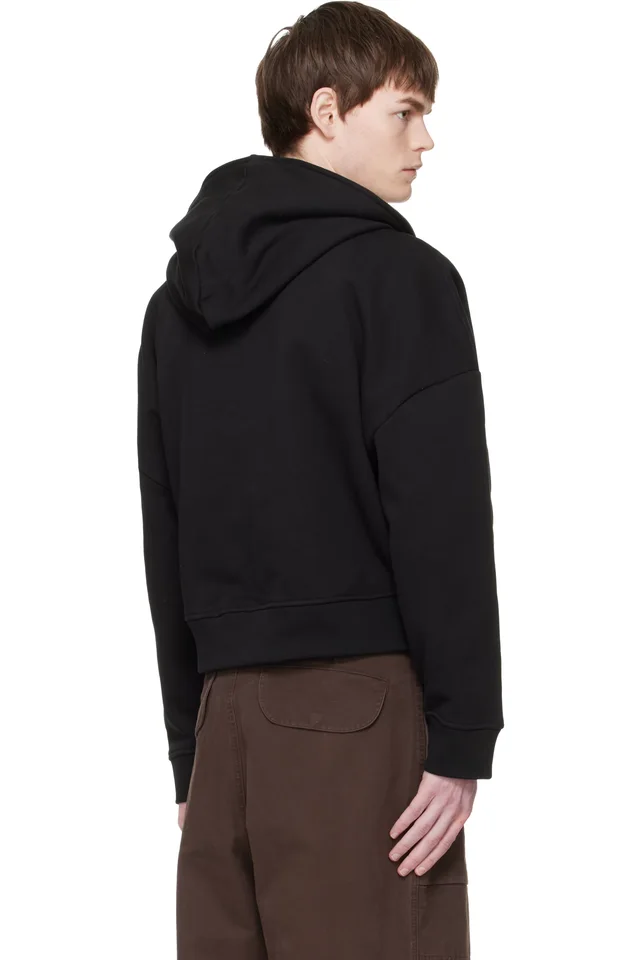 Entire Studios Black Eternal Zip Hoodie, photo 3 of 4 from SSENSE
