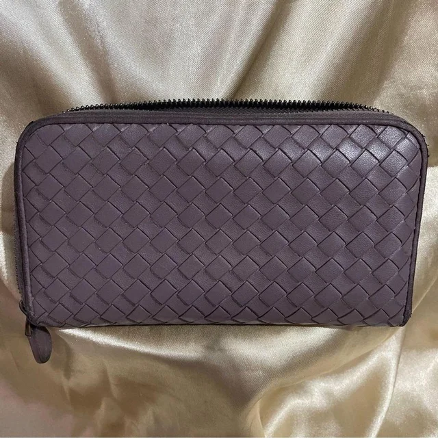 Bottega Veneta Women's Wallet - Purple from Depop
