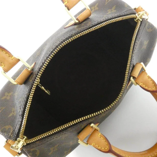 Louis Vuitton Speedy Bandouliere Monogram Boston Bag in Brown Canvas from LuxUness, photo 6 of 6